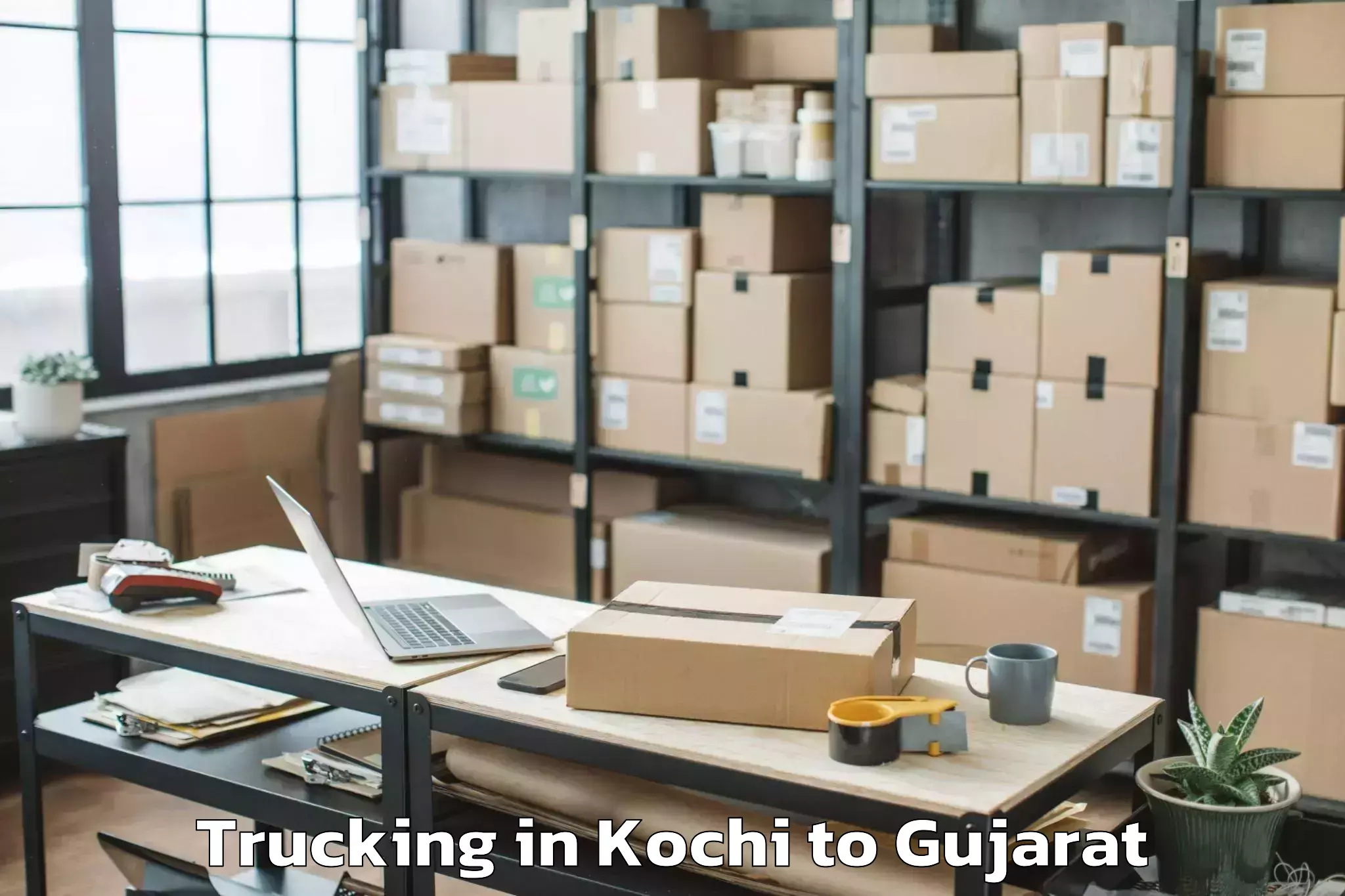 Easy Kochi to Diyodar Trucking Booking